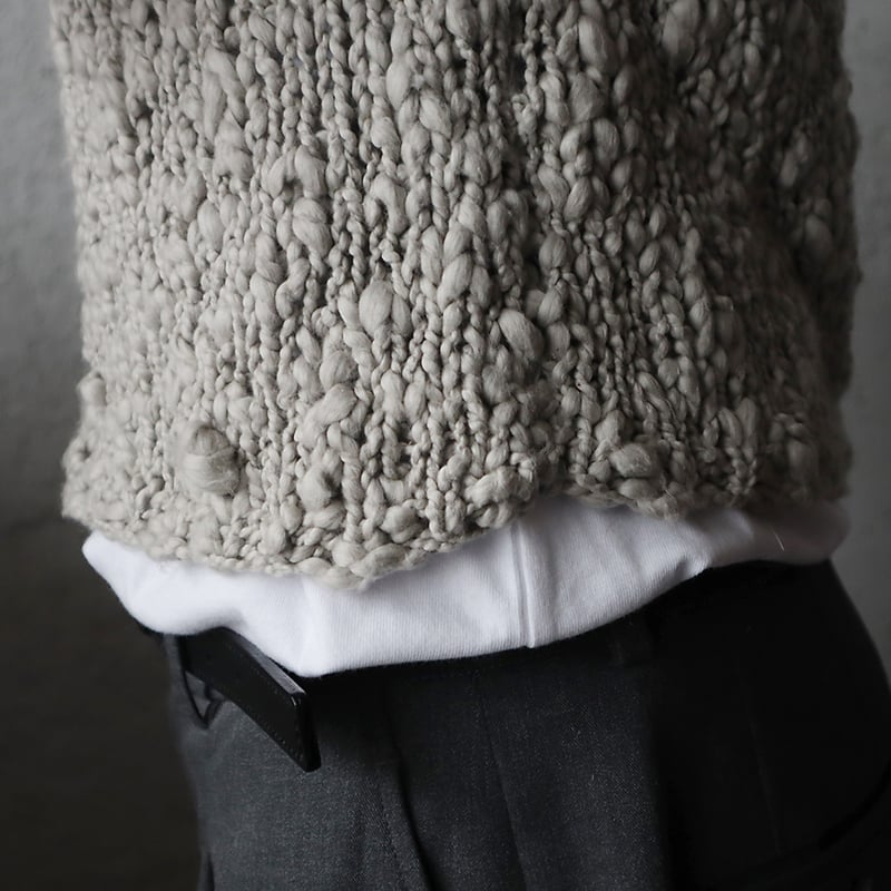 MAYDI knit vest BLANCHE (fawn) | nii-B | WEBSHOP