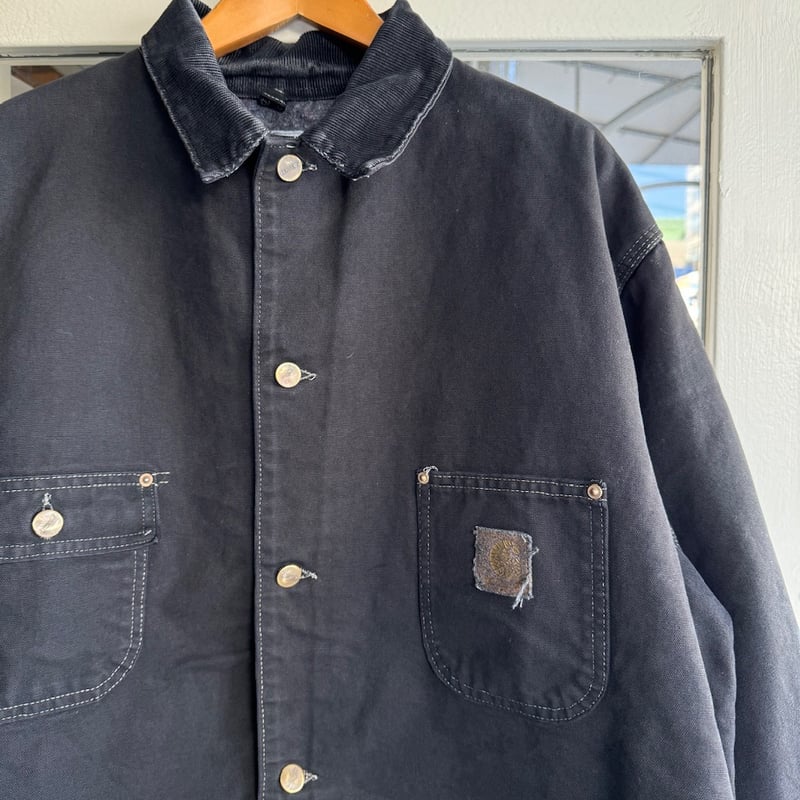 Carhartt 裏ブランケットカバーオール 後染めブラック | CUSTOM FEVER