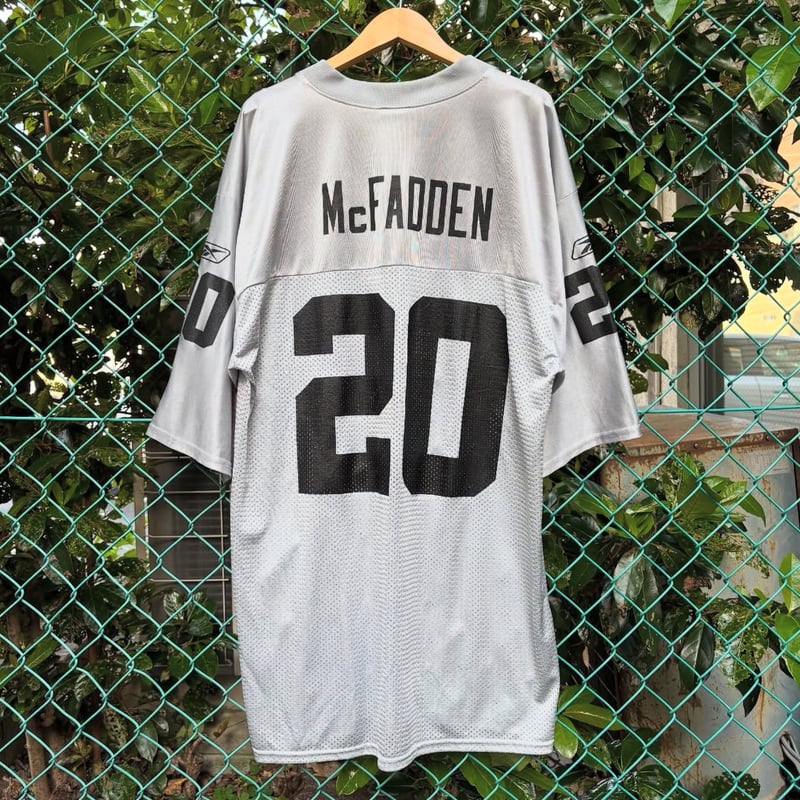 Reebok NFL レイダース メッシュゲームシャツ | CUSTOM FEVER