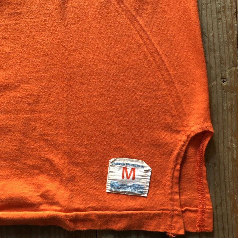 70年代バータグチャンピオンフットボールTシャツ M | CUSTOM FEVER