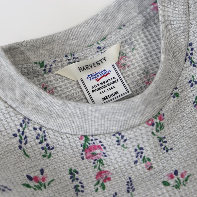 JEMORGAN x HARVESTY】FLOWER WAFFLE BIG PULLOVER