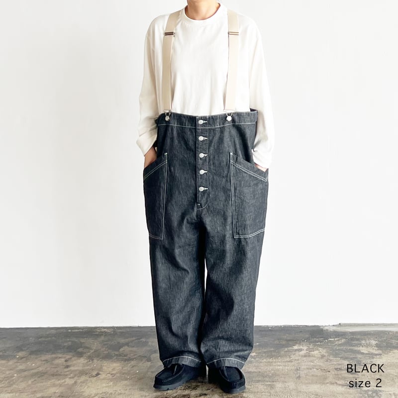 SUSPENDER GARDEN PANTS DENIM デニム サスペンダーガーデンパンツ