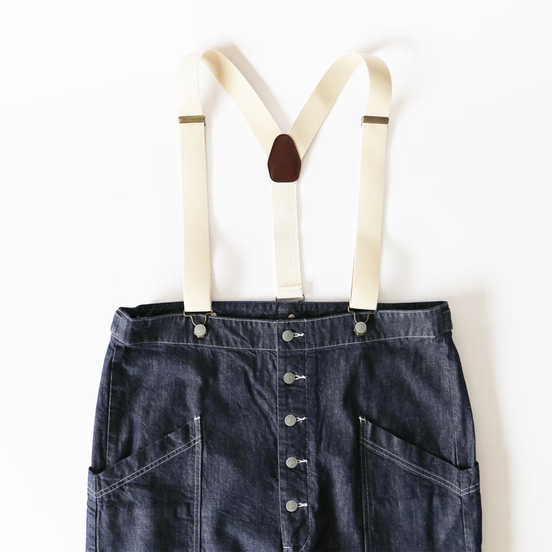 SUSPENDER GARDEN PANTS DENIM デニム サスペンダーガーデンパンツ