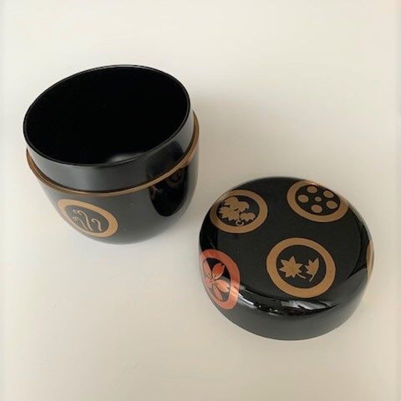 坂下雄峰 淡々斎好写春秋丸紋蒔絵大棗【茶道具／棗／共箱】 | 龍門堂