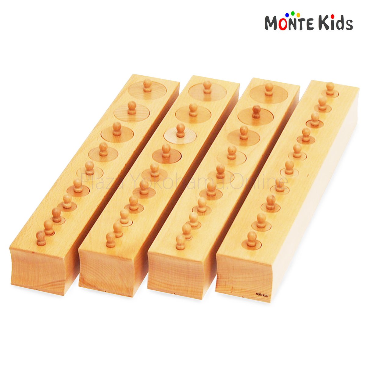 MONTE Kids】MK-026 シリンダー 円柱さし 大 | モンテッソーリ教具や
