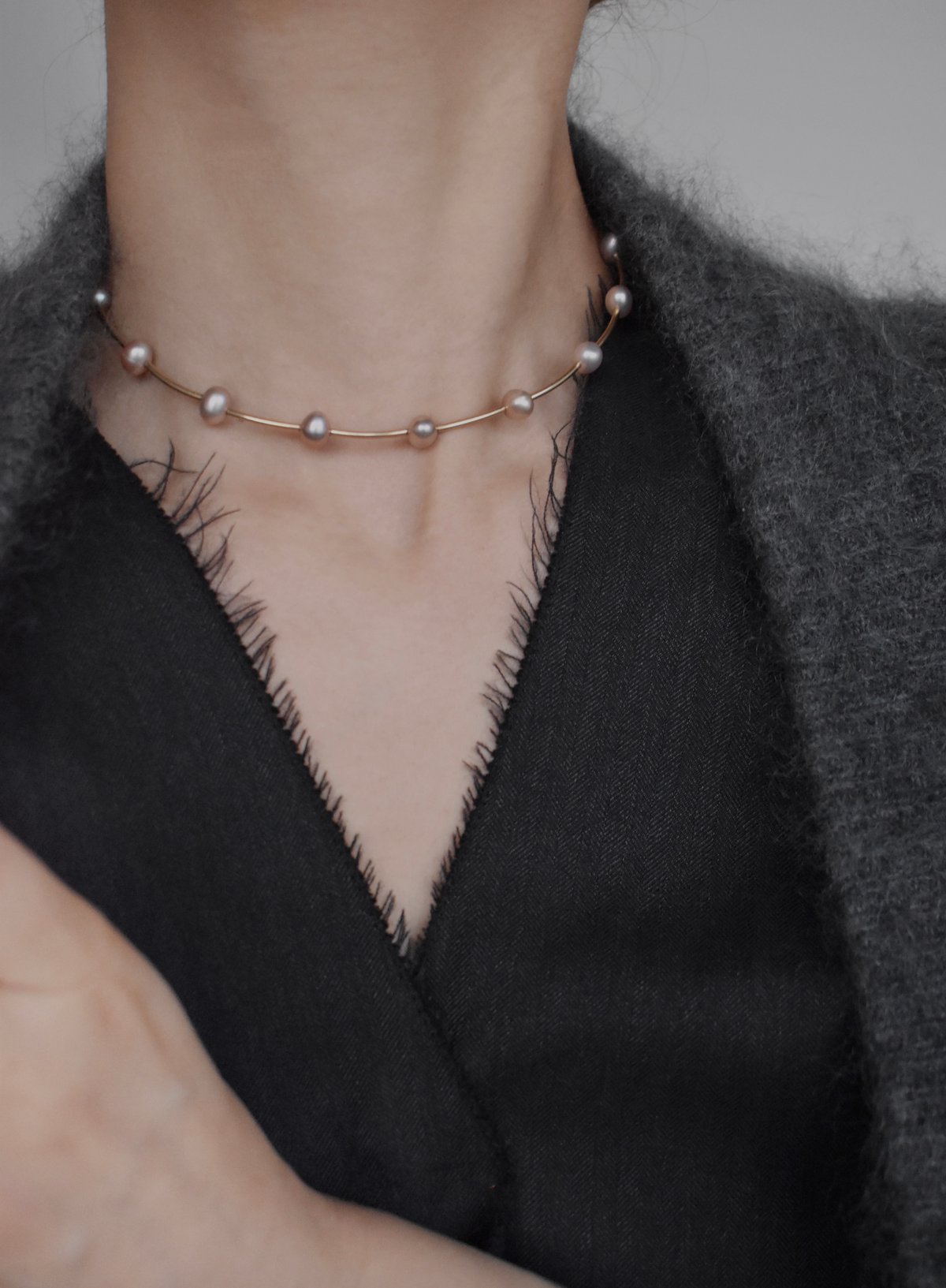 pearl dot choker（nuance color） | ripsalis