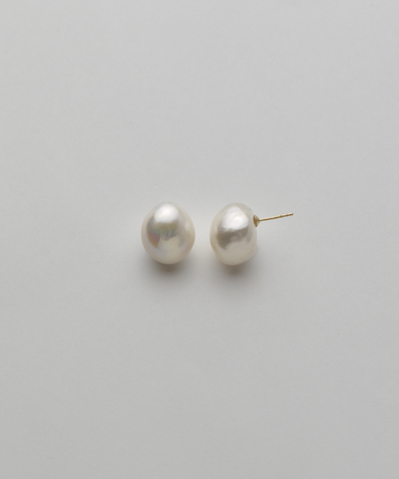 nude] bubble pearl STUD ピアス/イヤリング（white） | rip