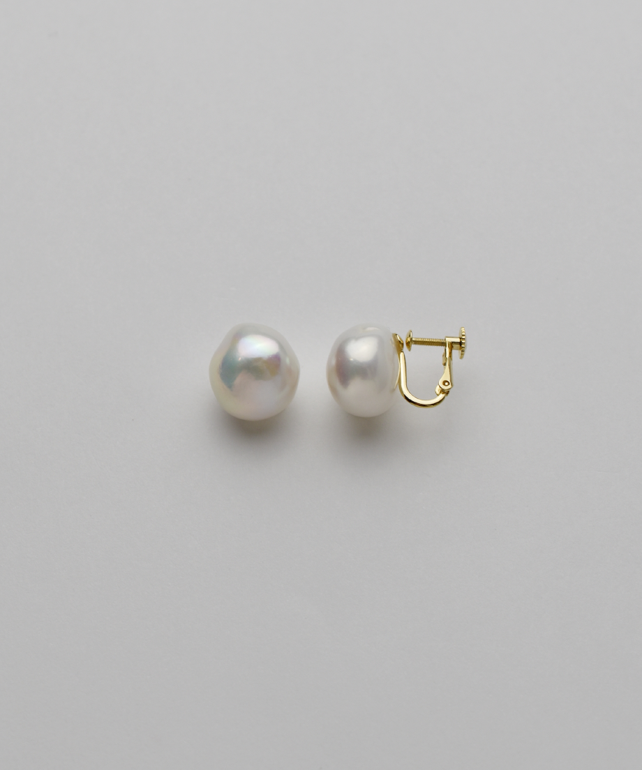 nude] bubble pearl STUD ピアス/イヤリング（white） | rip