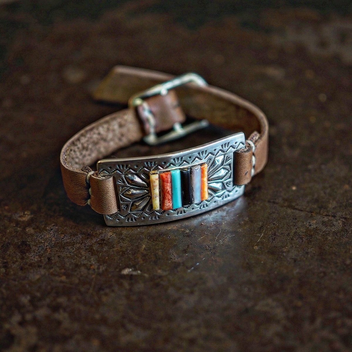 RAY ADAKAI ／ STAMP WORK & INLAY BRACELET | CALI