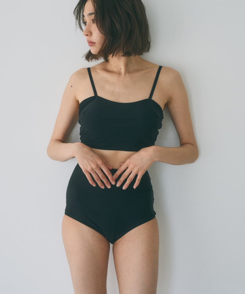 nh-swim-02460 バンドゥ スイムトップス ホワイト ブラック | L a v i