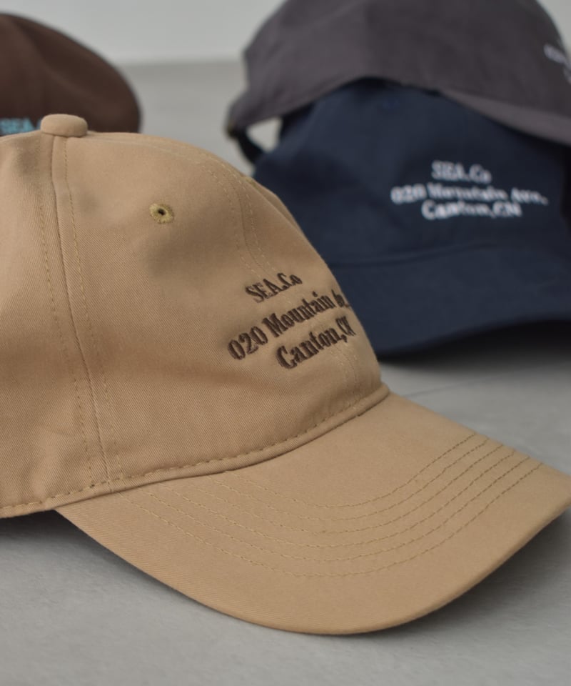 cap-02064 メッセージキャップ ベージュ ブラウン チャコール ネイビー