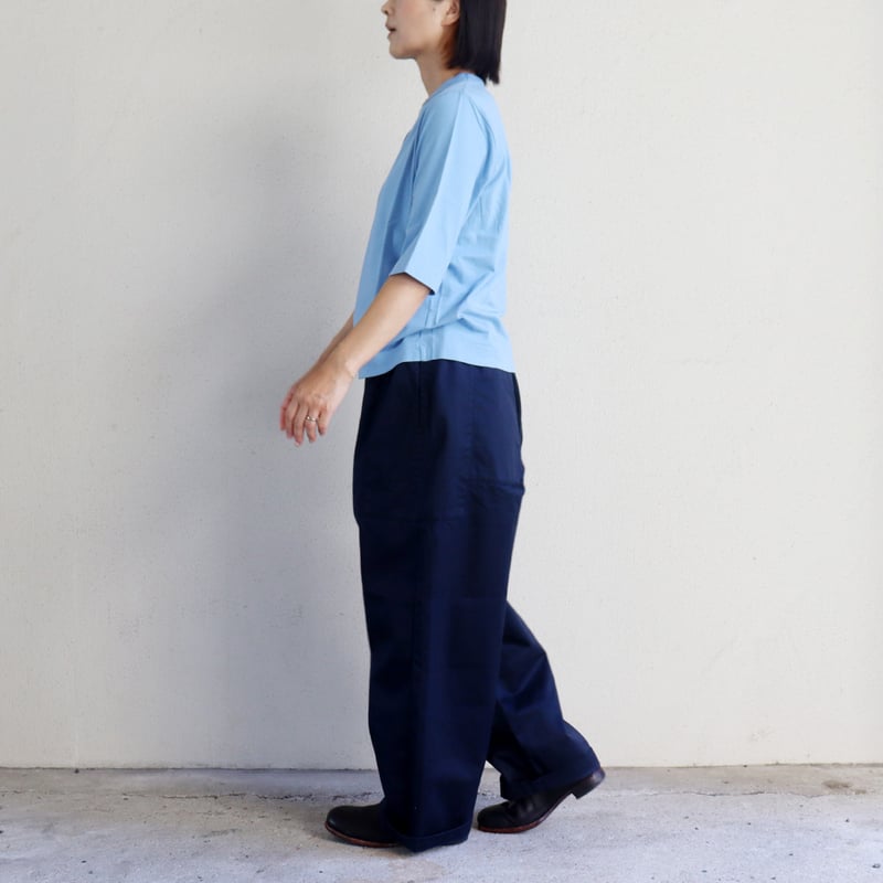 2025秋冬分到着** homspun ホームスパン 高密度ウエポン紐付ギャザー