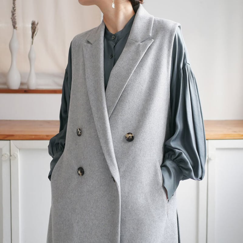 SACRA ｜ サクラ｜LIGHT MELTON GILET ライトメルトンジレ｜122508