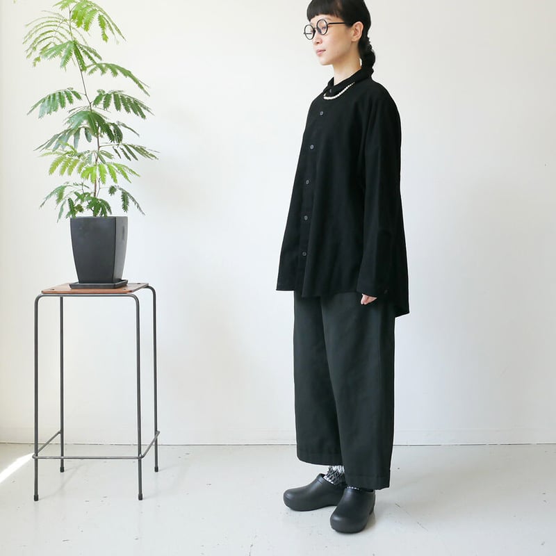 FIRMUM｜フィルマム｜強撚コットンサージパンツ｜RB_FR0603PF｜BLACK