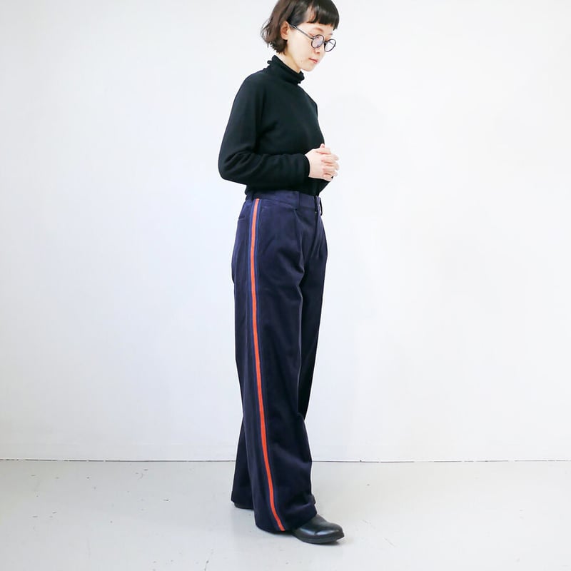 COOHEM| コーヘン | KNIT SIDELINE CORDUROY PANTS｜サイド