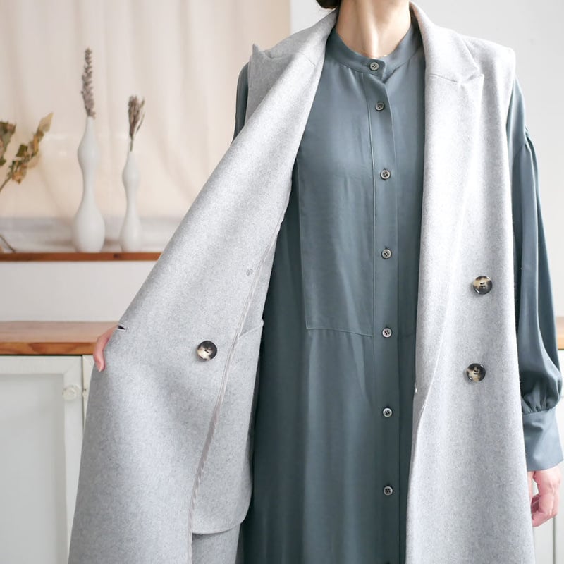 SACRA ｜ サクラ｜LIGHT MELTON GILET ライトメルトンジレ｜122508