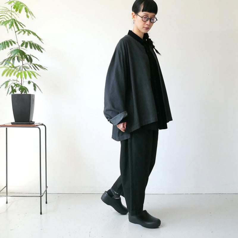 FIRMUM｜フィルマム｜強撚コットンサージパンツ｜RB_FR0603PF｜BLACK
