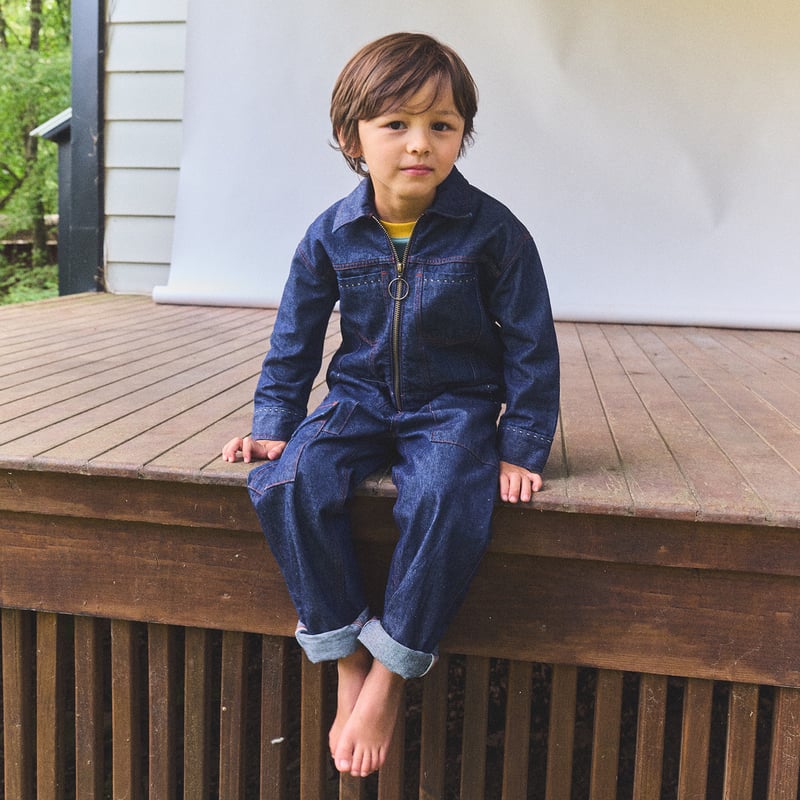 Misha & Puff / Zip Jacket - Indigo Denim | hi h