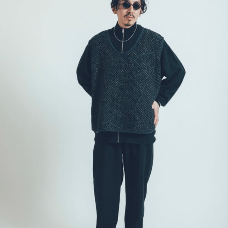 PORTER CLASSIC, NEW SASHIKO PULLOVER VEST | Pur