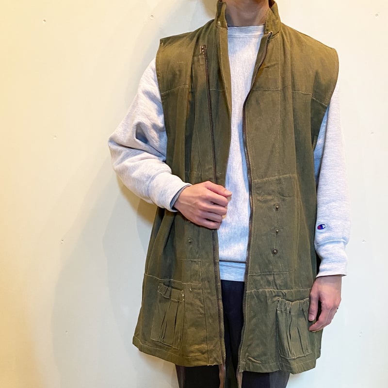 1940's British Military Green Denim Vest | Unwave