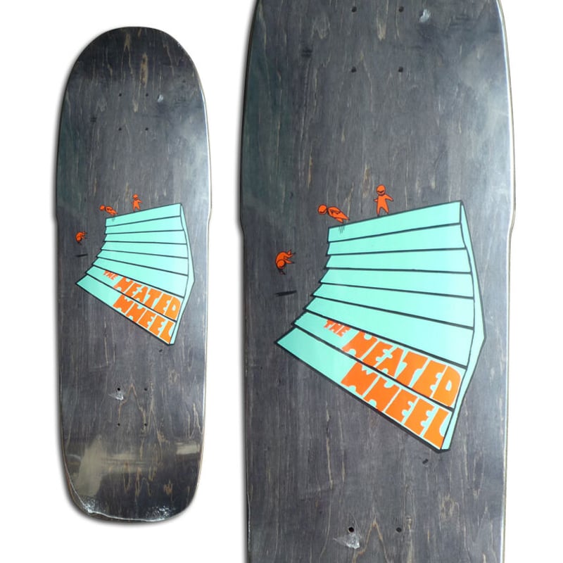 HEATED WHEEL SLAM TIME DECK BLACK STAIN (9.6 x