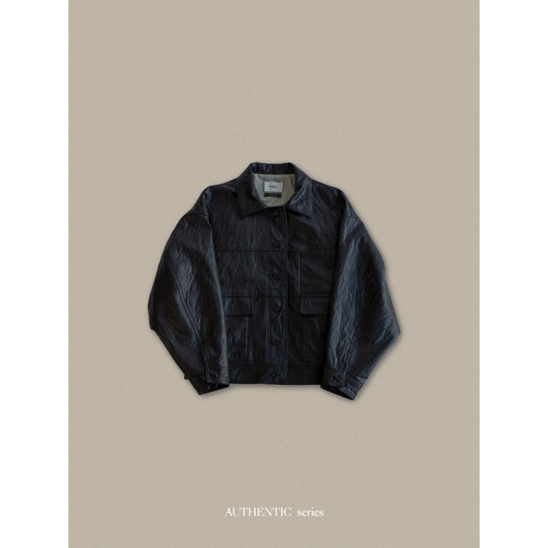 AUTHENTIC series - old like eco leather jacke
