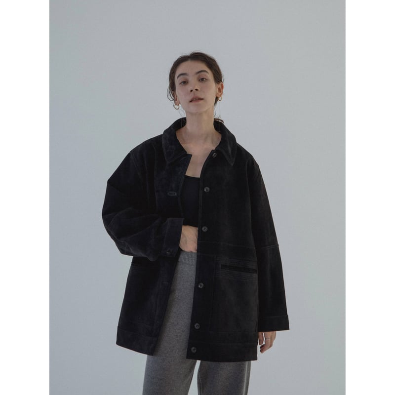 AUTHENTIC series - real suède rich jacket/bla