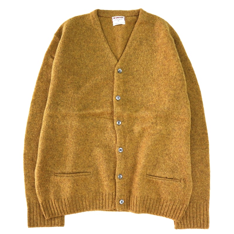 60's～70's McGREGOR Mohair Cardigan Mustard XLサイ