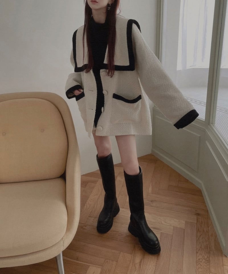 セーラーカラージャケット / Sailor Collar Jacket | FICTION T