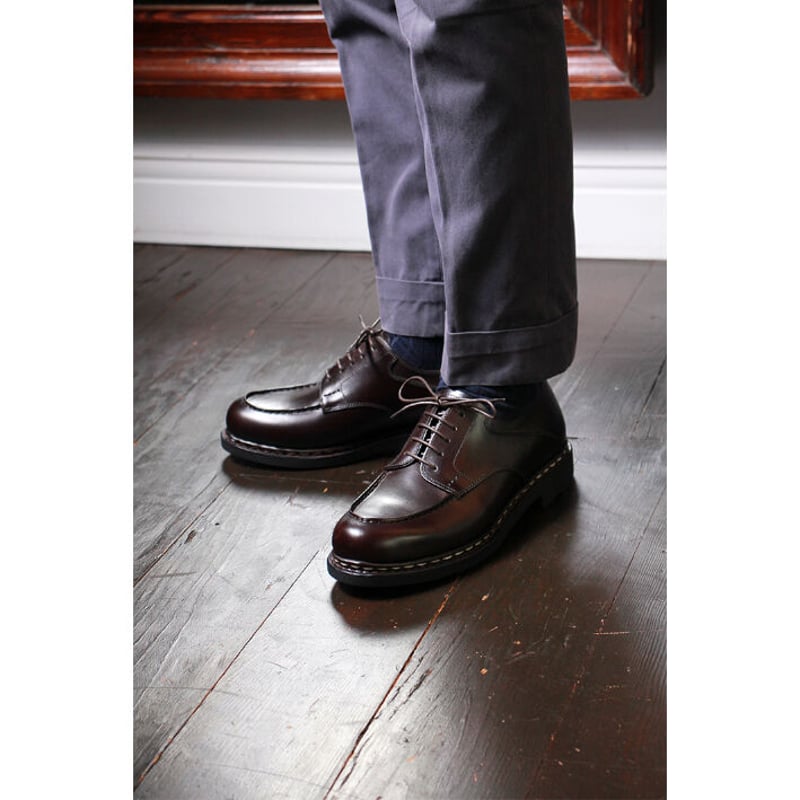 ノルウェージャンハンドソーンウェルテッド製法｜Apron front derby