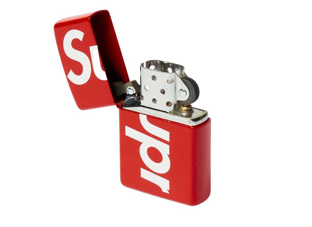 web限定】Supreme 2018SS logo zippo lighter (Red)
