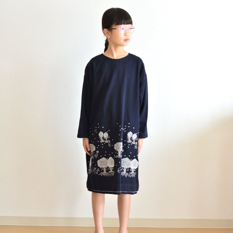 ミナペルホネン 21AW 】ZA3309P mori no hoshi “ワンピース” /