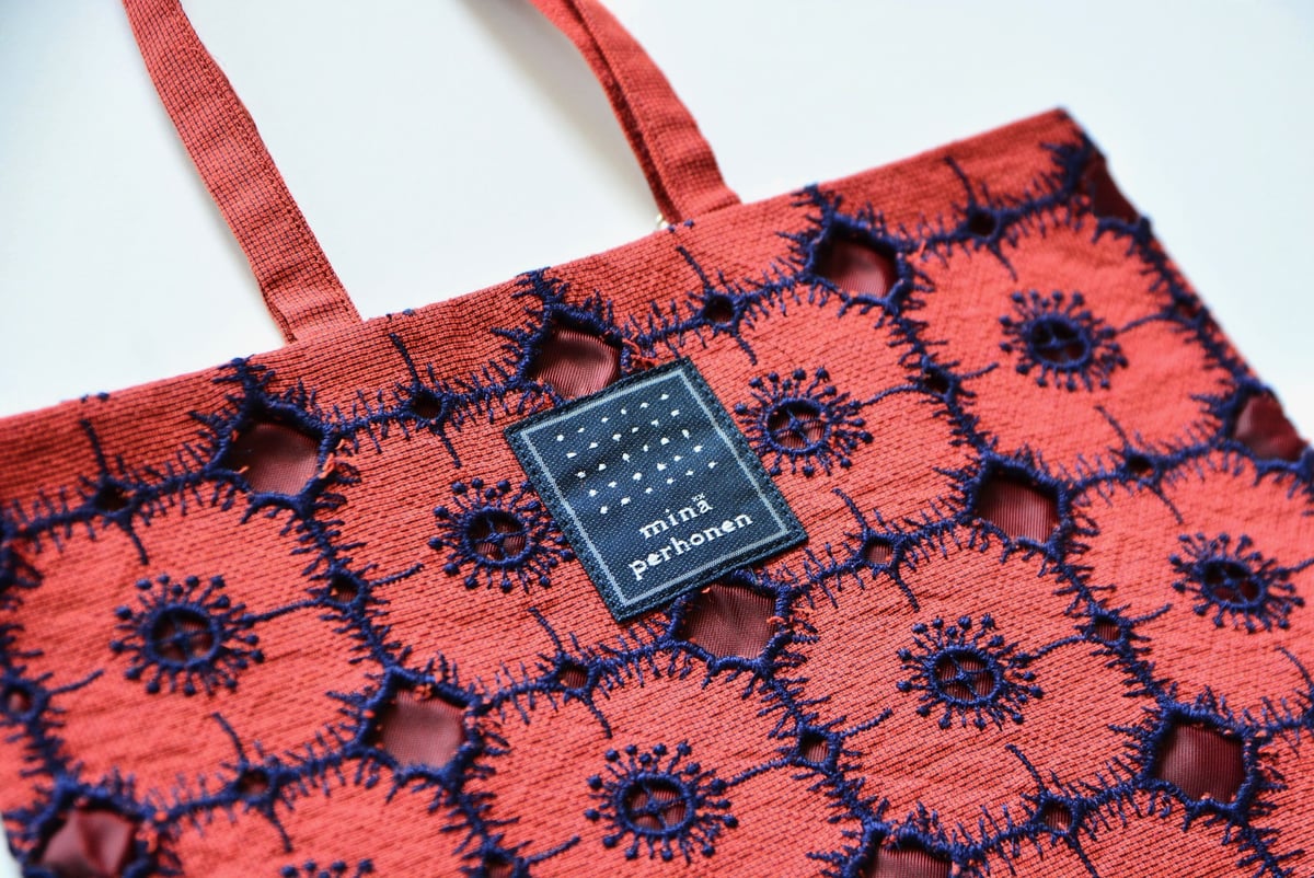 ミナペルホネン 19SS 】XS9442 toast bag ”anemone” / r