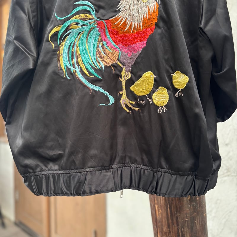 BRU NA BOINNE Chicken Heart 刺繍スカジャン BRU NA BOINNE Chicken Heart 刺繍スカジャン