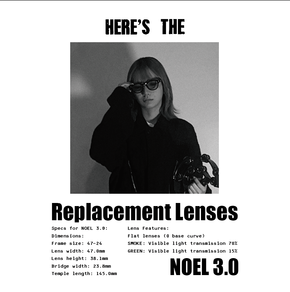 Replacement Lenses for NOEL3.0 | Sorry a bootle