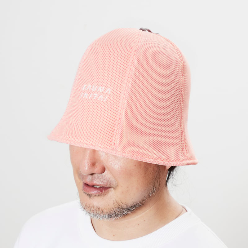 メッシュサウナハット（英字ロゴ） | サウナイキタイSTORE