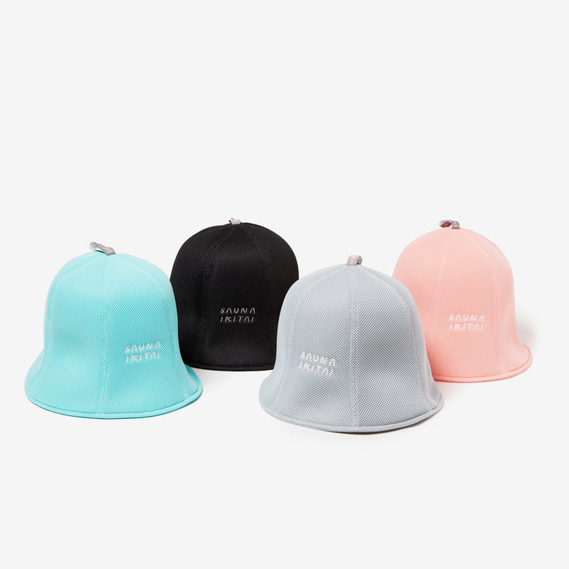 メッシュサウナハット（英字ロゴ） | サウナイキタイSTORE