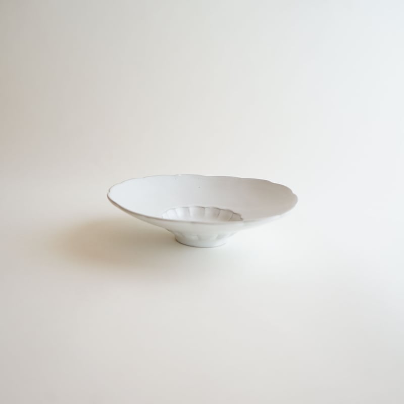 安藤雅信】白糖釉イタリアリム広輪花皿SS | ギャルリ百草 online store