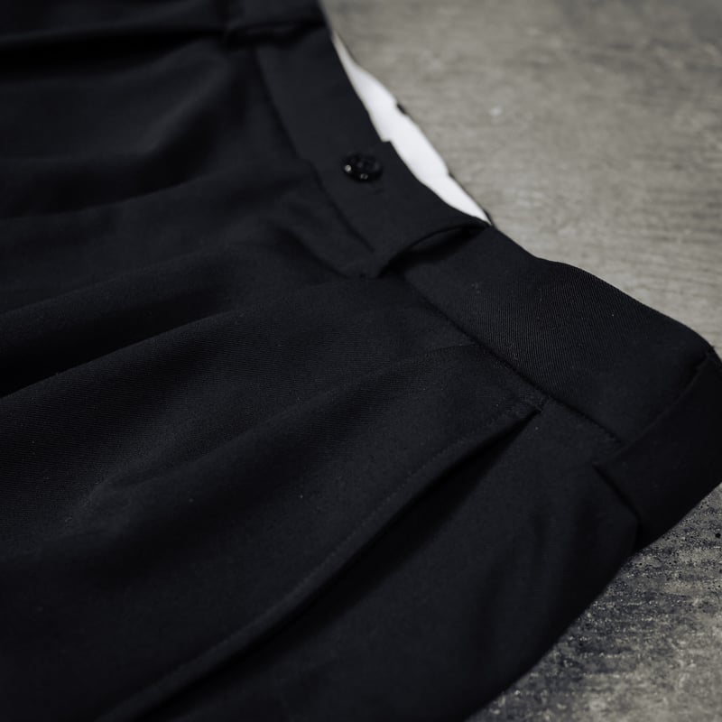 anytee classics] Officer Pants_Black Gabardine