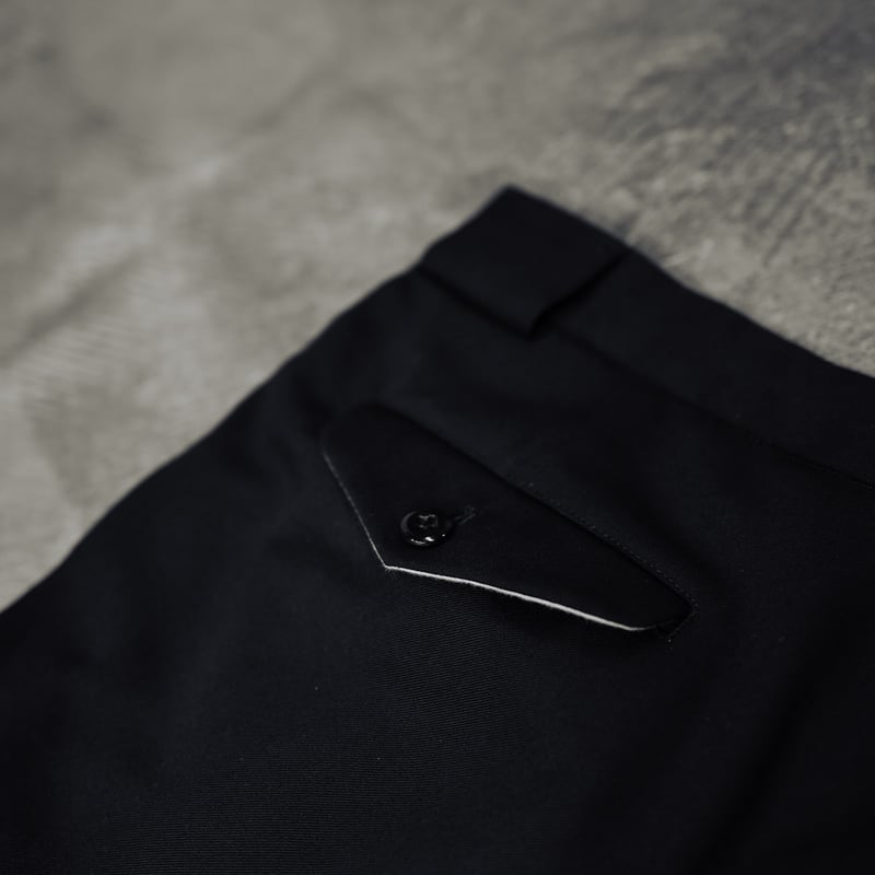 anytee classics] Officer Pants_Black Gabardine