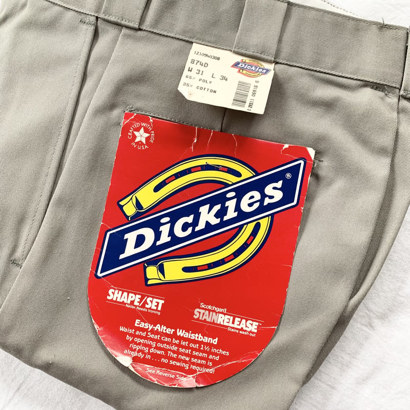 W31 L34] Dickies 874 made in USA 80s deadstock