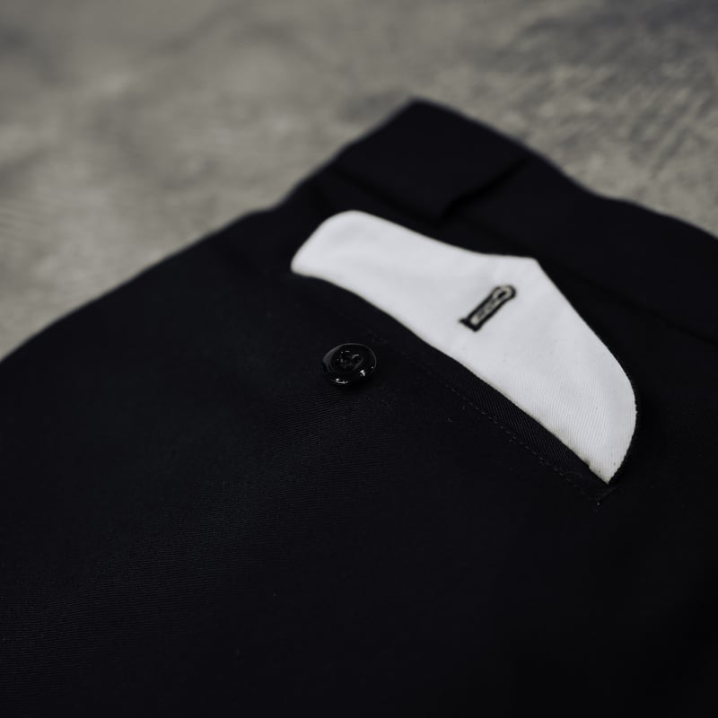 anytee classics] Officer Pants_Black Gabardine