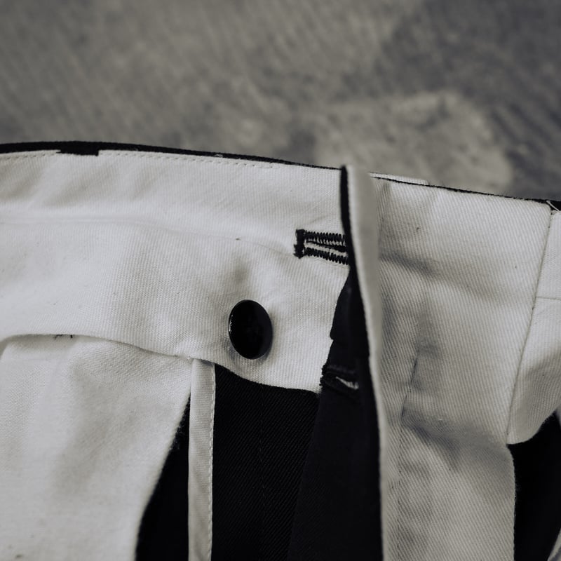anytee classics] Officer Pants_Black Gabardine