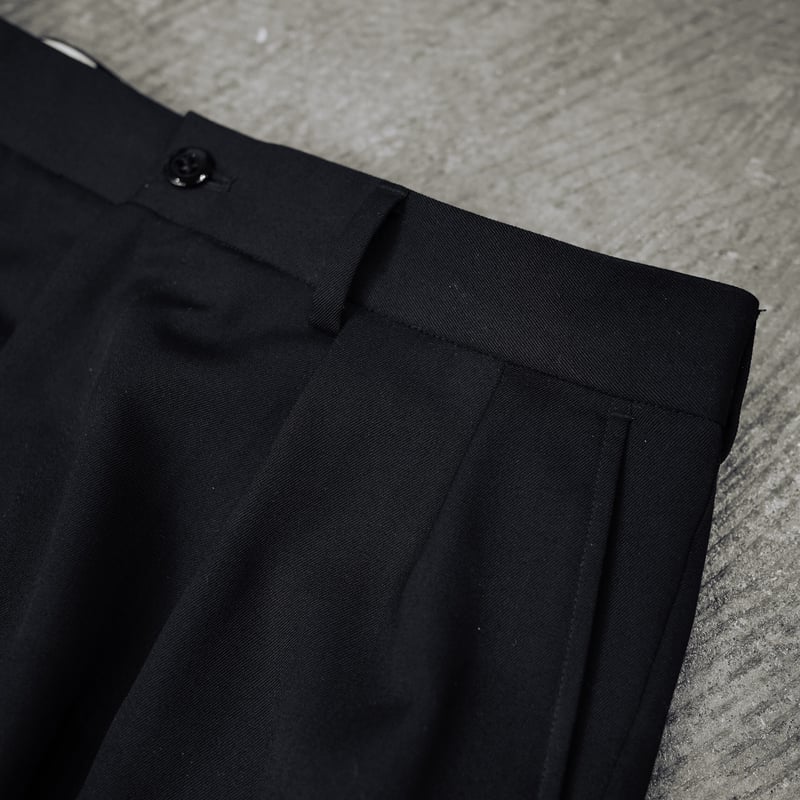 anytee classics] Officer Pants_Black Gabardine
