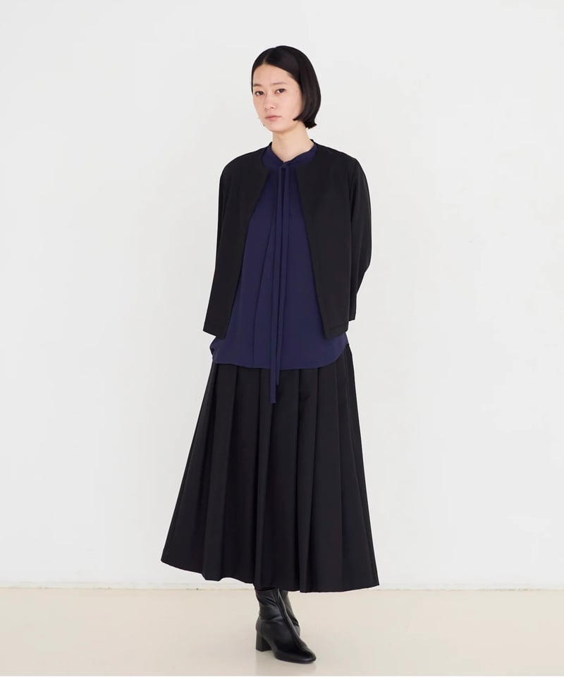 SOEJU リモンタタックスカート 黒 サイズL リモンタタックスカート - SOÉJU online store｜上質な大人の女性の