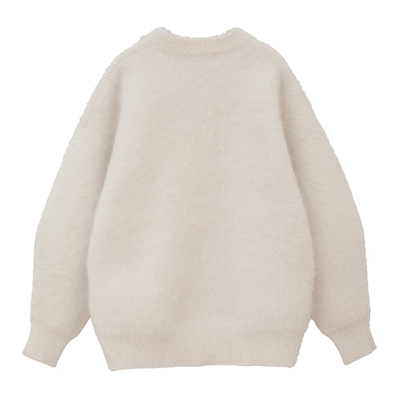 CLANE | BULKY SLEEVE ANGORA KNIT TOPS | ABIENTO
