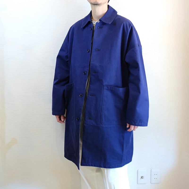 Yarmo/ヤーモ】 DUSTER COAT ダスターコート ネイビー | GROWER