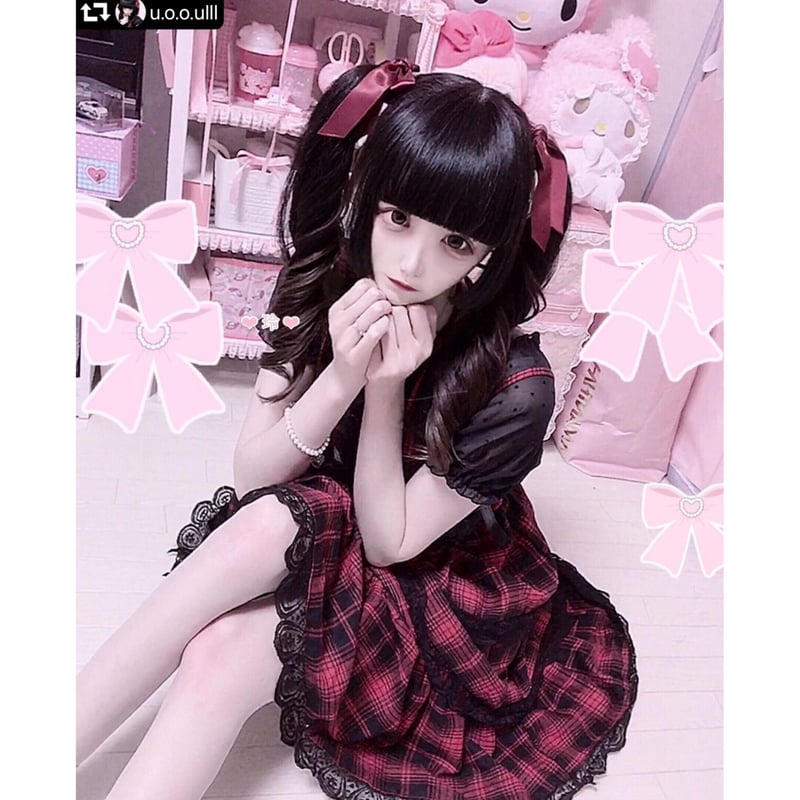 玲様着用】アイドル風赤チェックワンピース | Fancy ☆World