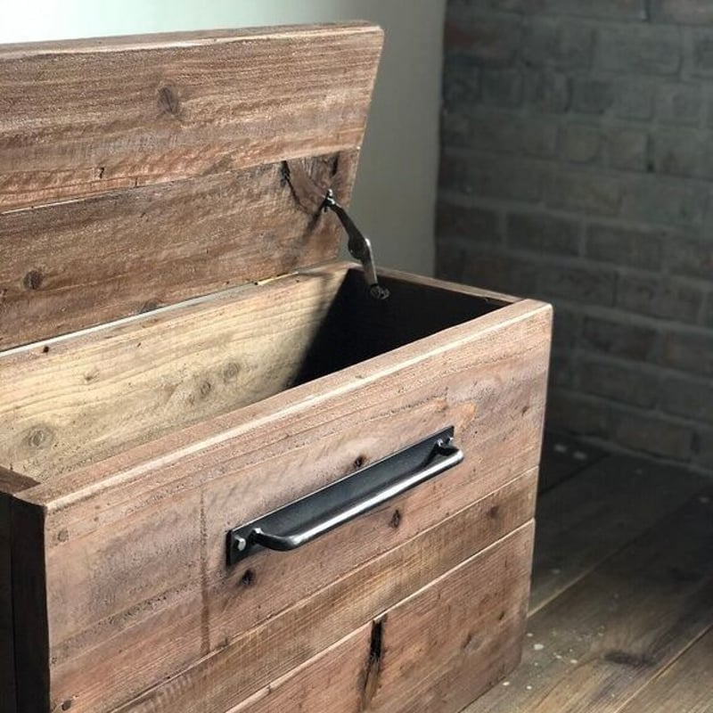 数量限定 M-BOX-mini 収納 ボックス 椅子 ベンチ キャスター 収納箱 古