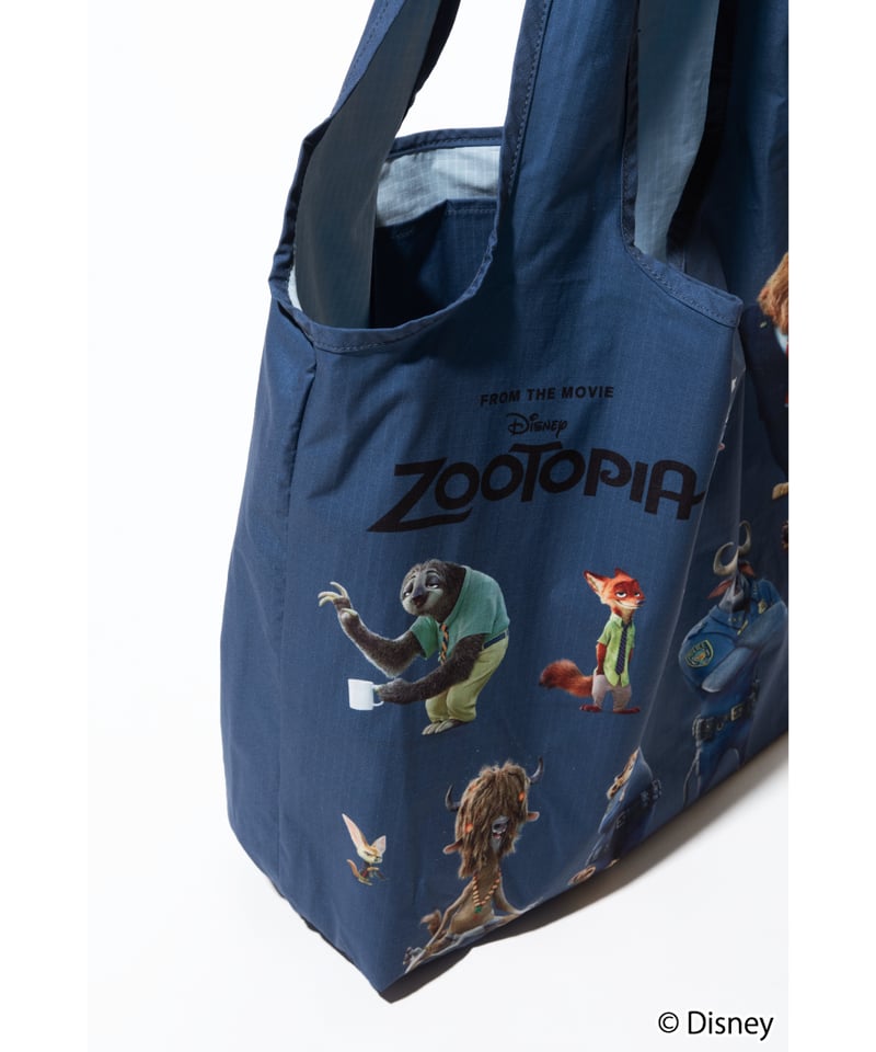 撥水】Disney / Zootopia 膨張エコバッグ【WCJ-TD-043NAV】 |